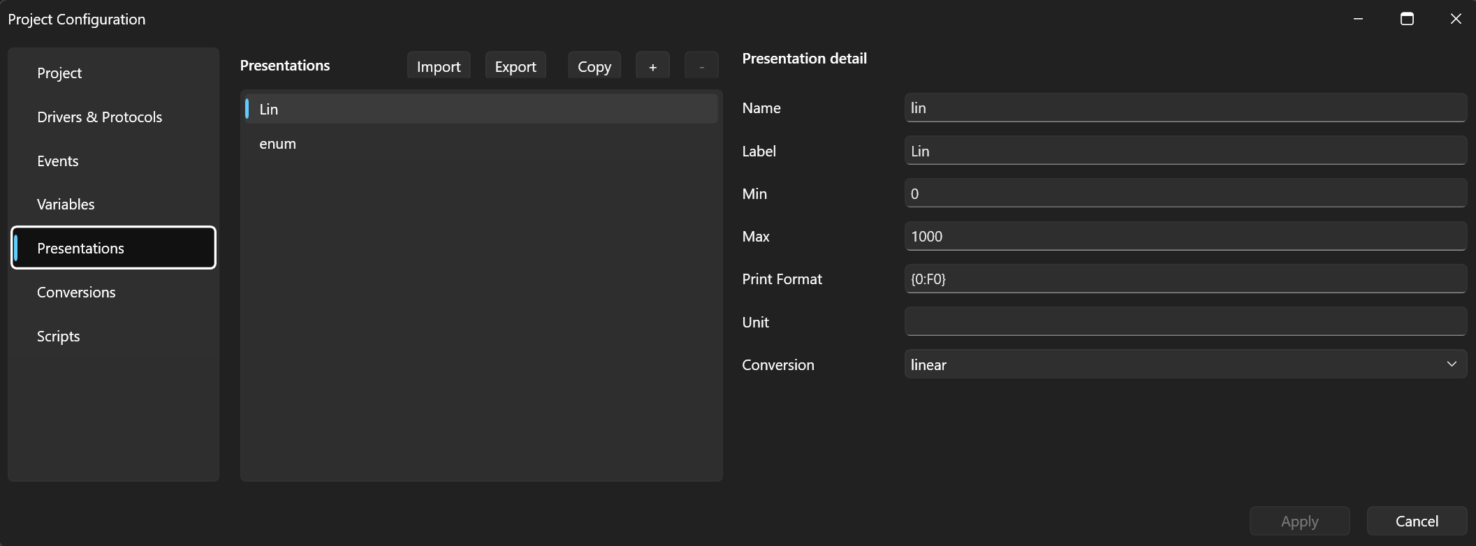 The lin presentation